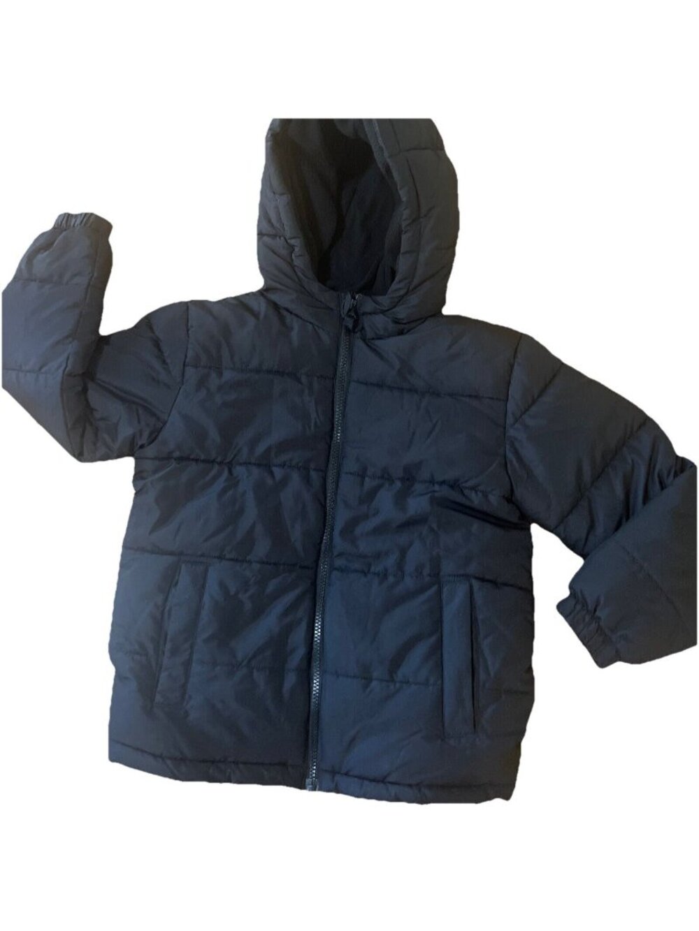 SwissTech Hooded Puffer Jacket Coat Youth Unisex Size 6/7Black